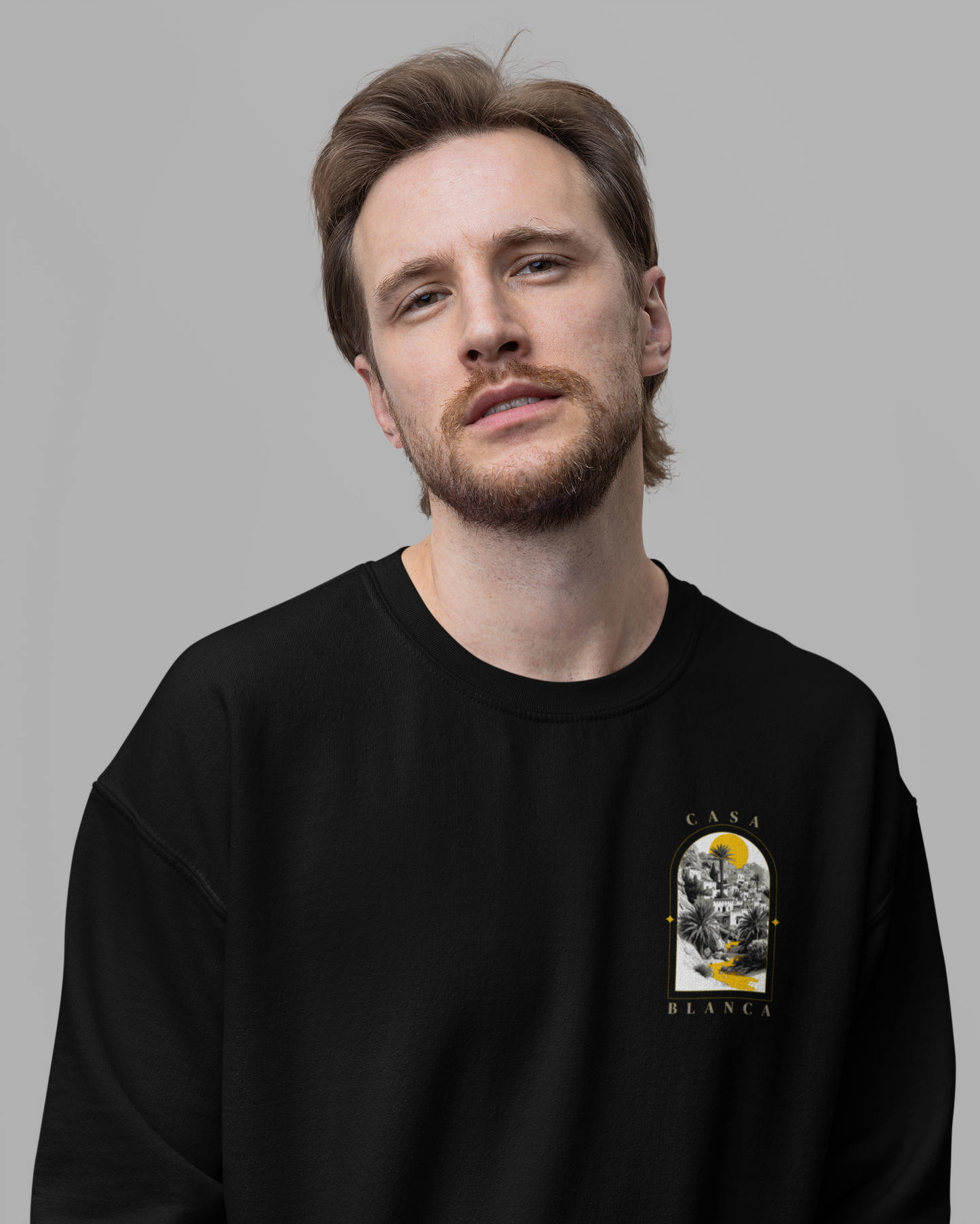 Sweat CASA MONOCHROME JAUNE