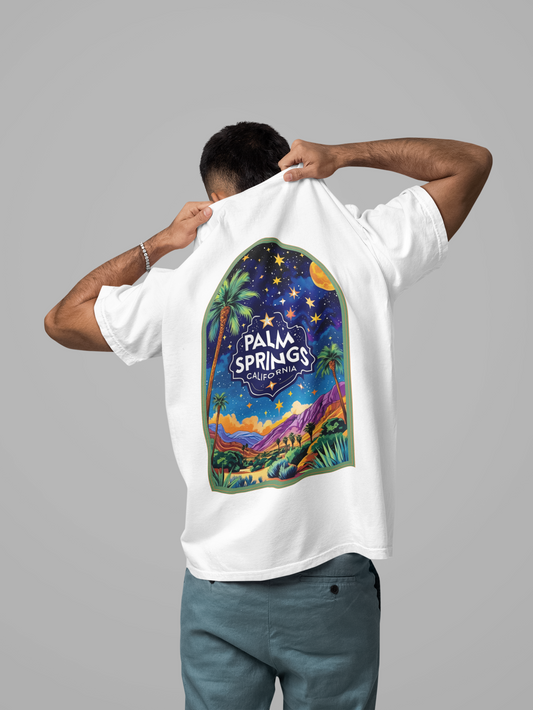 T-Shirt Unisex PALM SPRINGS "Nights Of Stars"