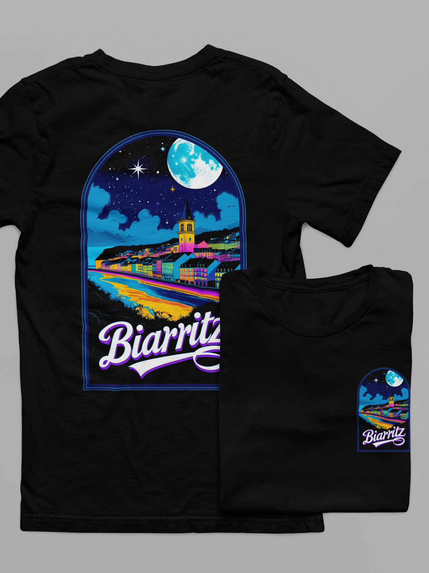 T-Shirt Unisex BIARRITZ #2 "Nights Of Stars"
