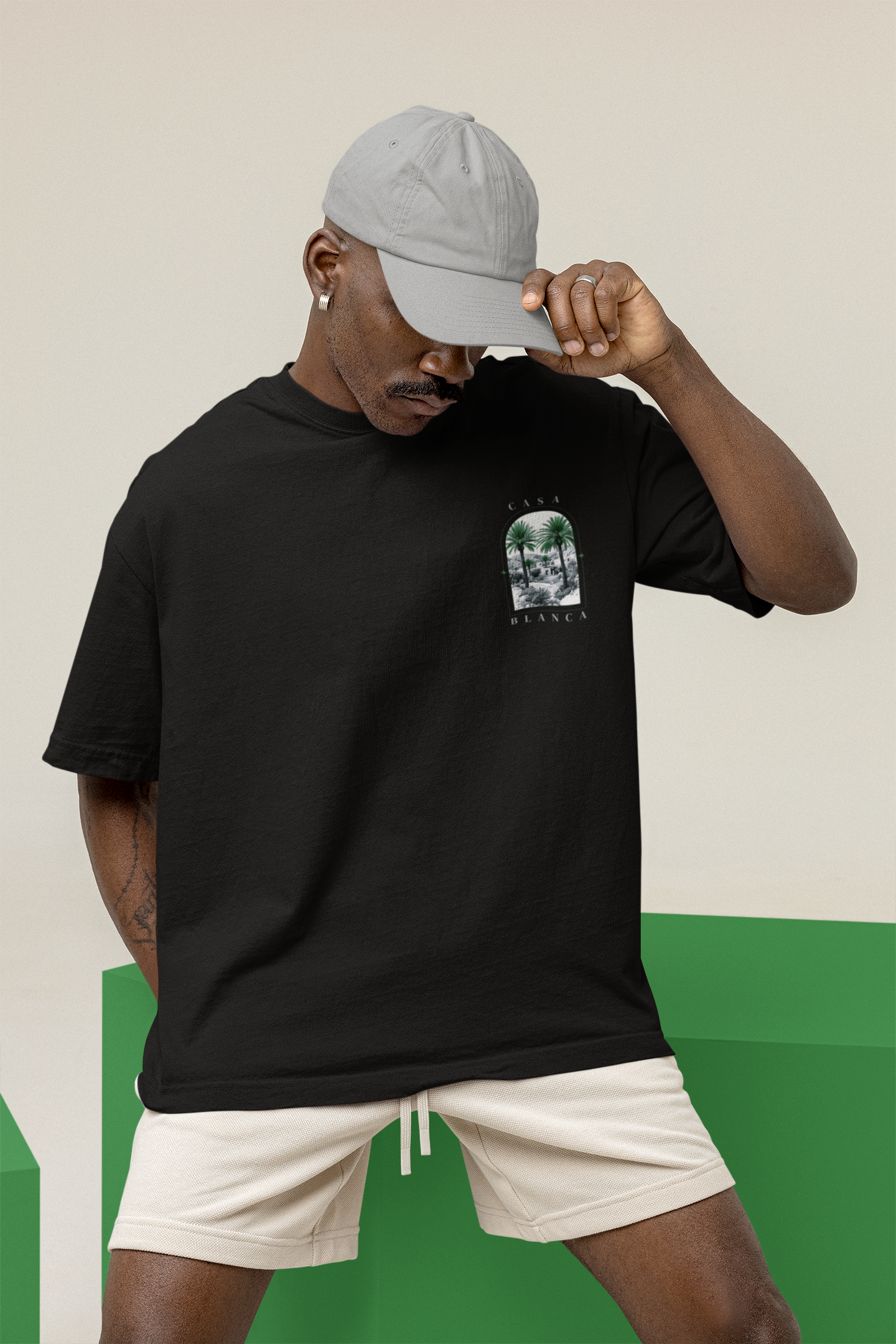 T-Shirt Unisex CASA "MONOCHROME VERT"