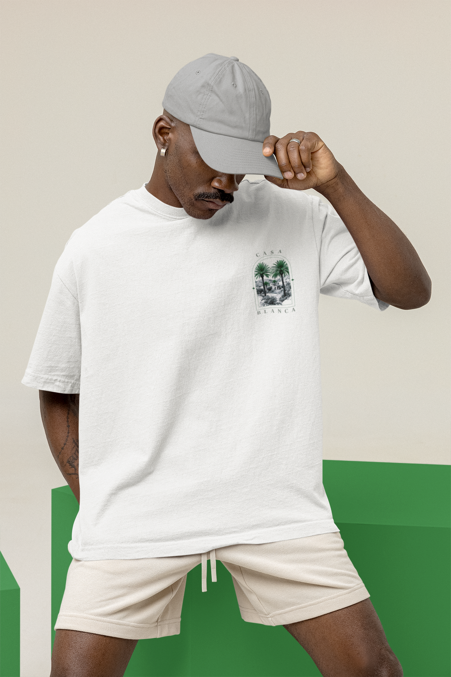 T-Shirt Unisex CASA "MONOCHROME VERT"