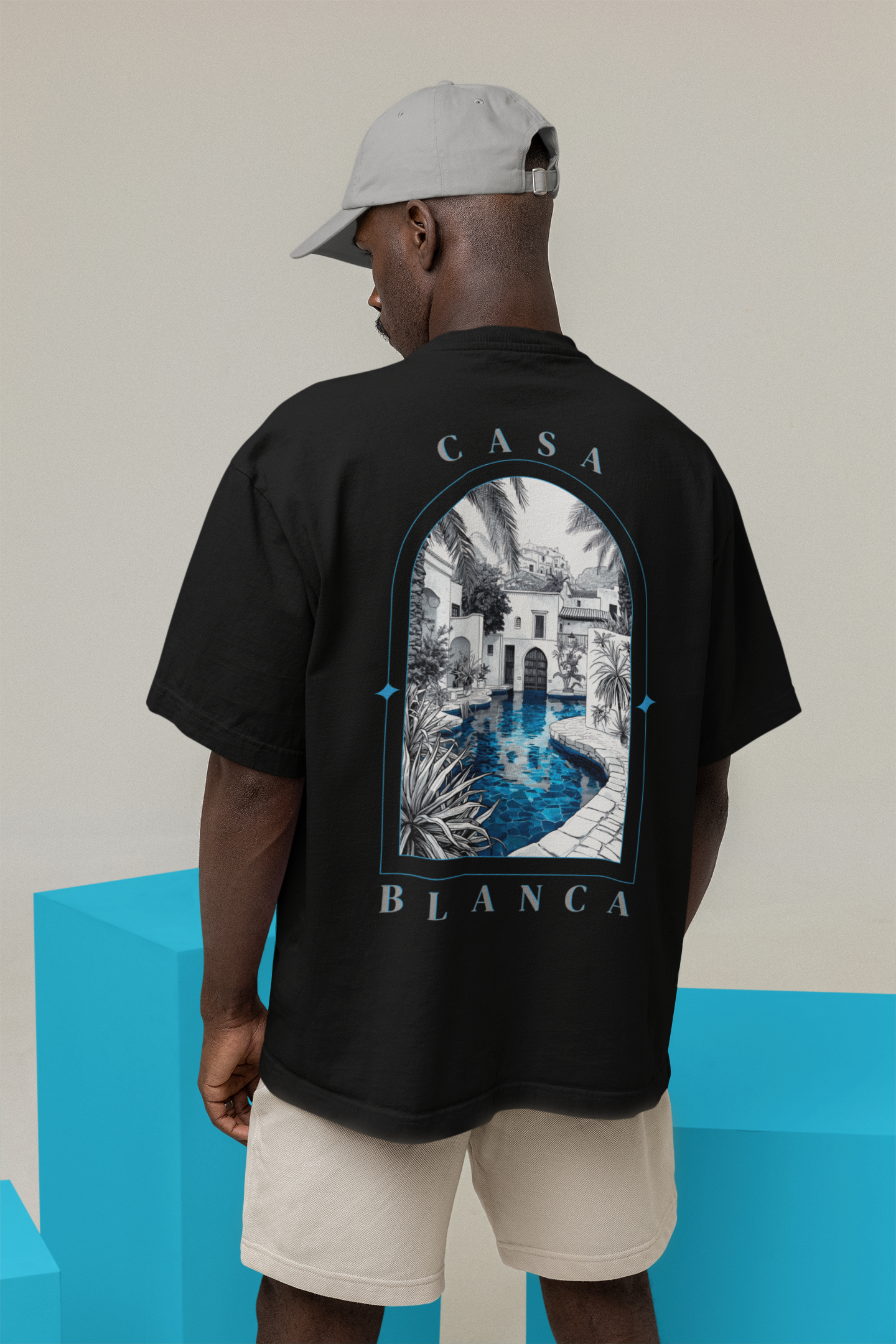 T-Shirt Unisex CASA "MONOCHROME BLEU"