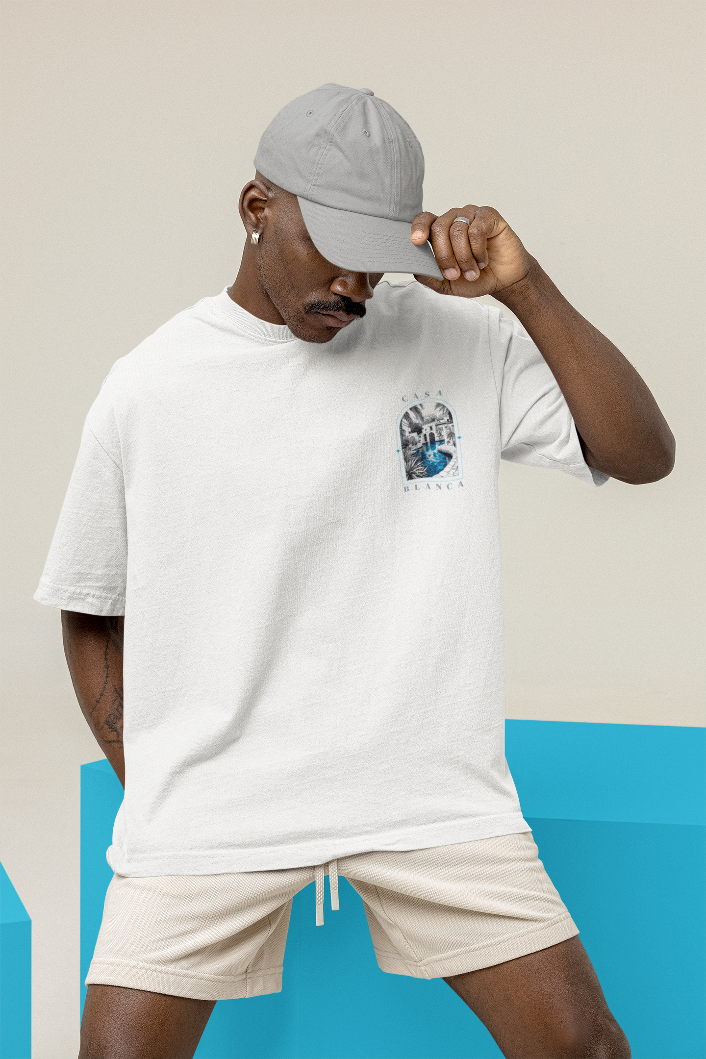 T-Shirt Unisex CASA "MONOCHROME BLEU"