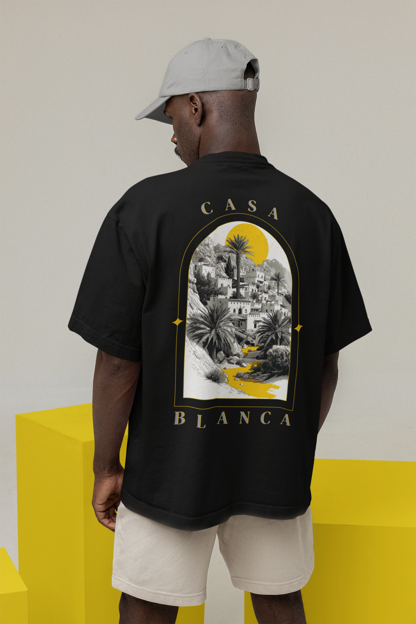 T-Shirt Unisex CASA "MONOCHROME JAUNE"