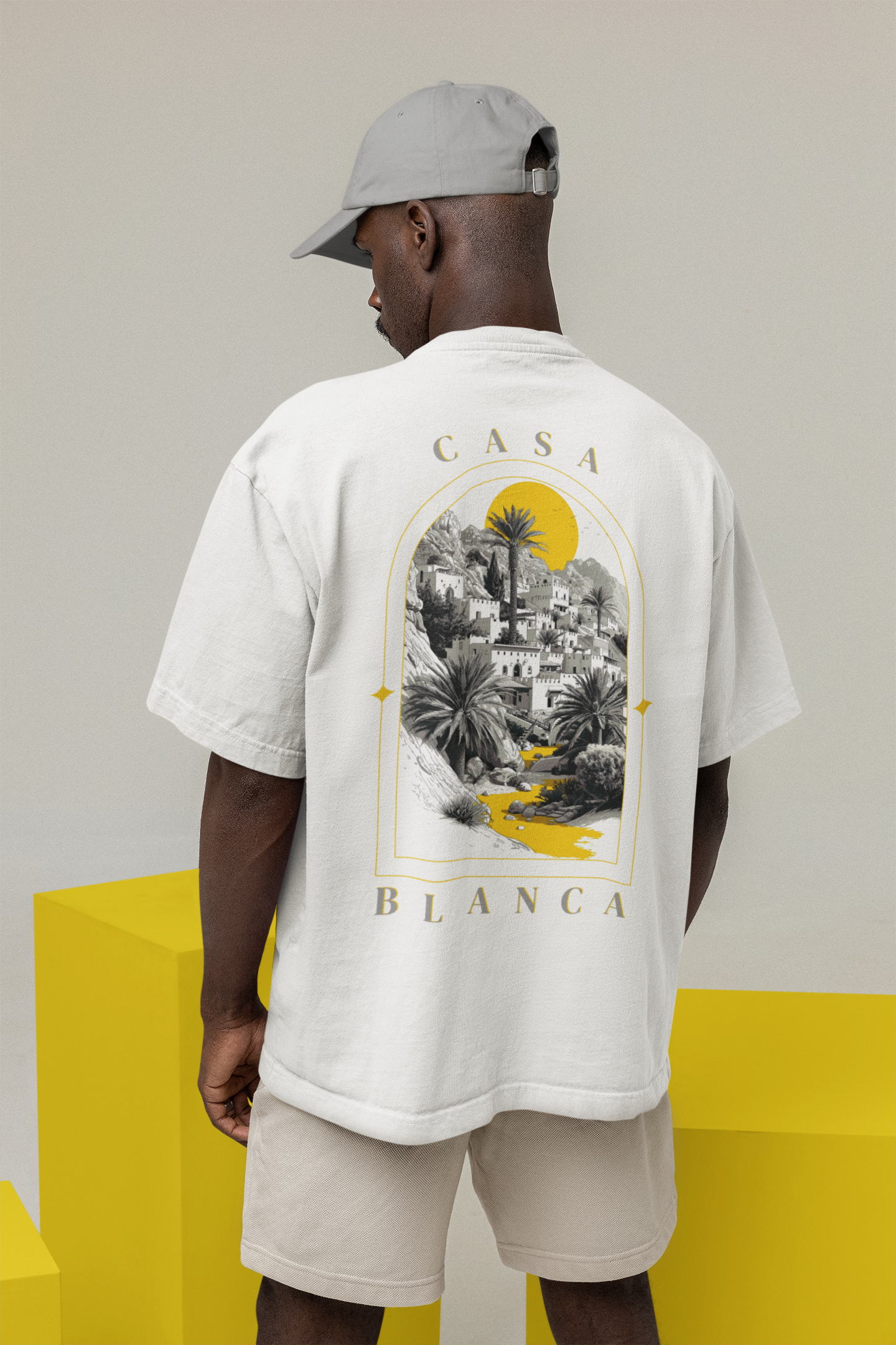 T-Shirt Unisex CASA "MONOCHROME JAUNE"