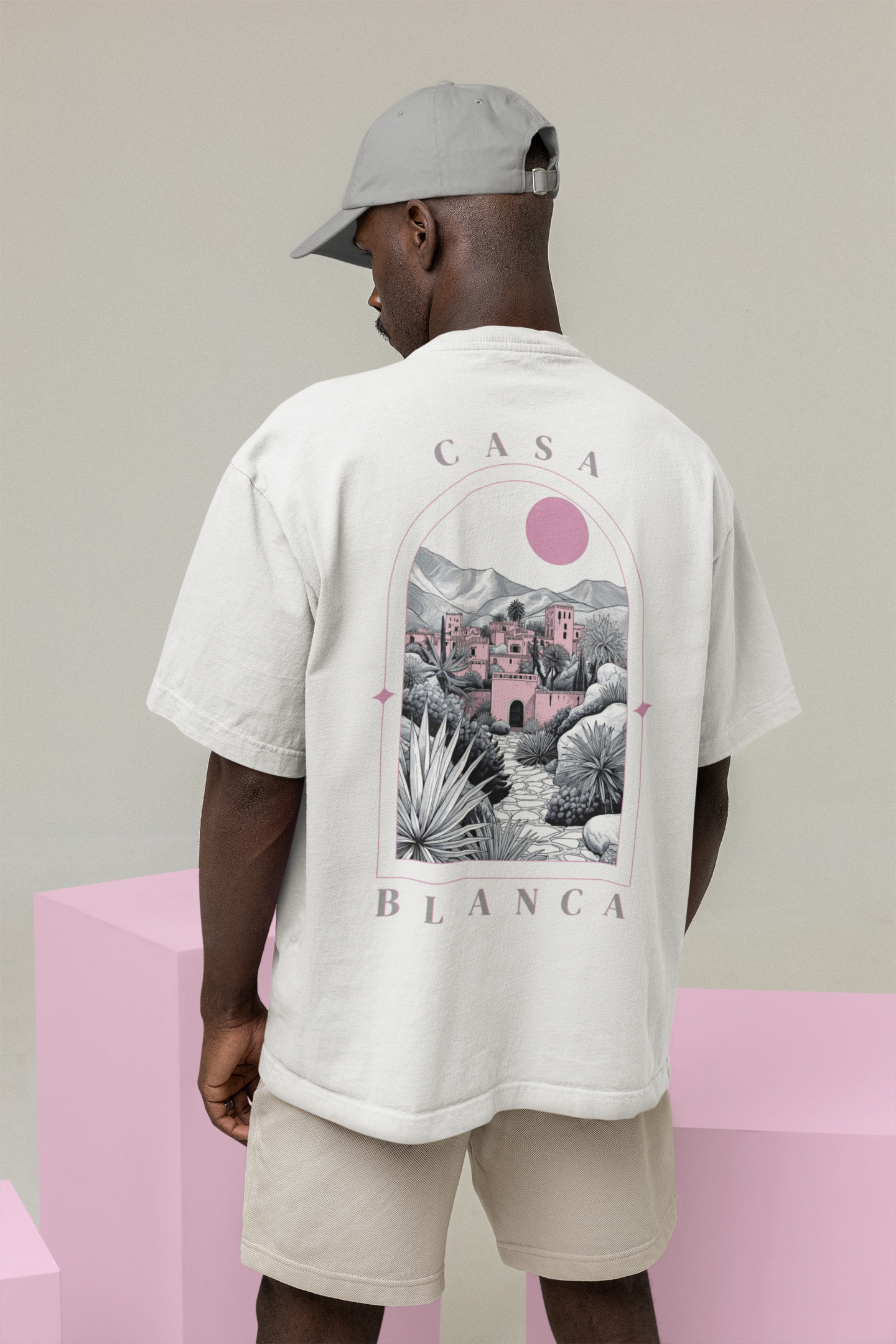 T-Shirt Unisex CASA "MONOCHROME ROSE"