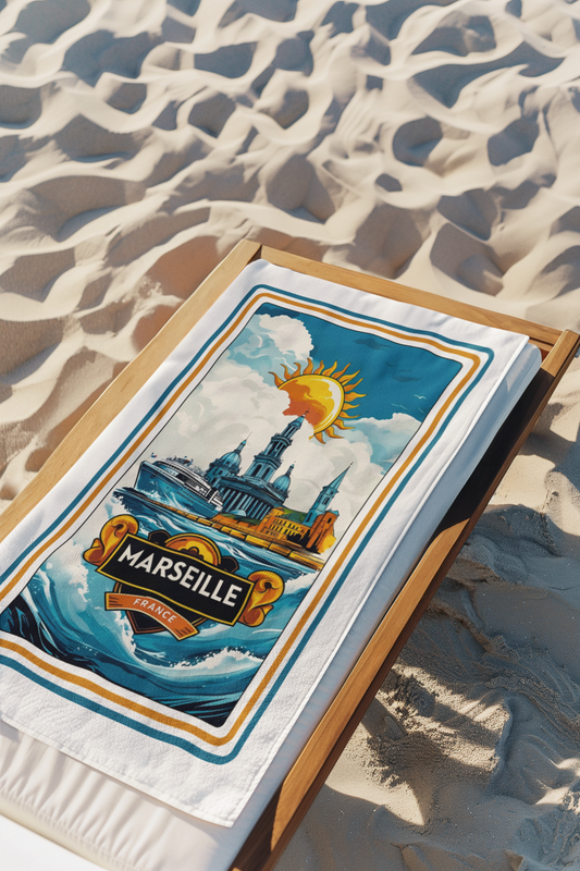 Serviette de plage MARSEILLE#01