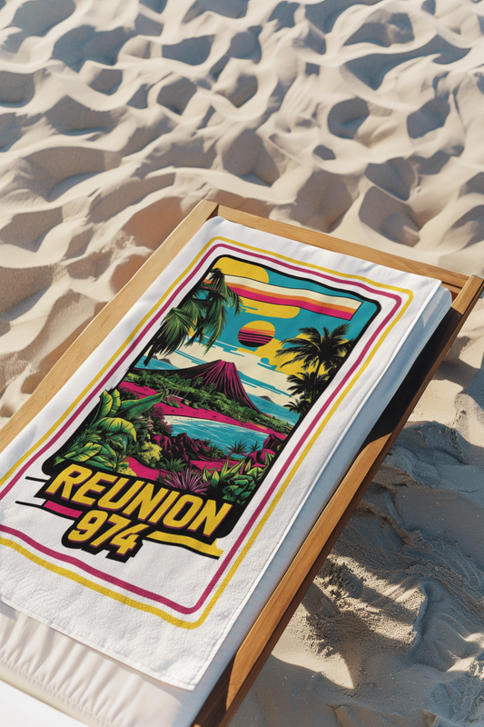 Serviette de plage LA REUNION 974#01