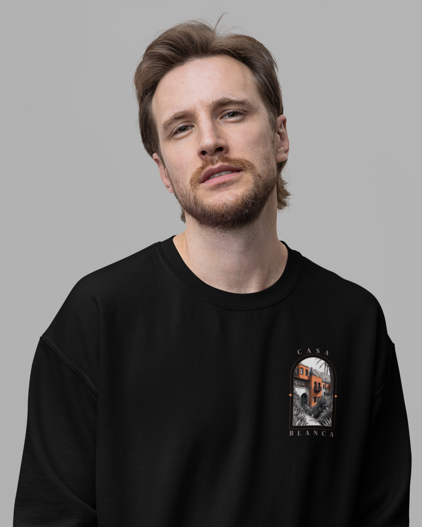 Sweat CASA MONOCHROME ORANGE