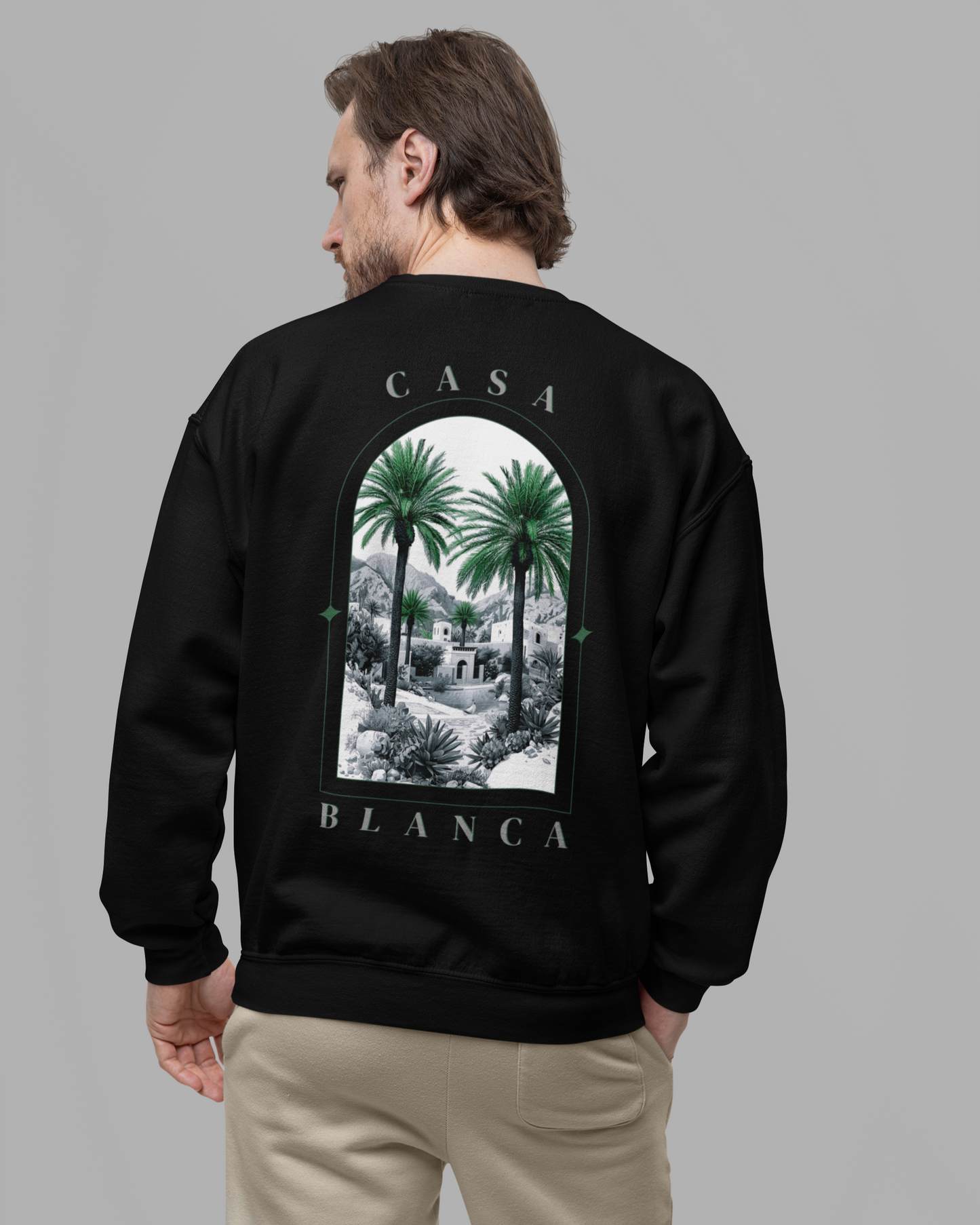 Sweat CASA MONOCHROME VERT