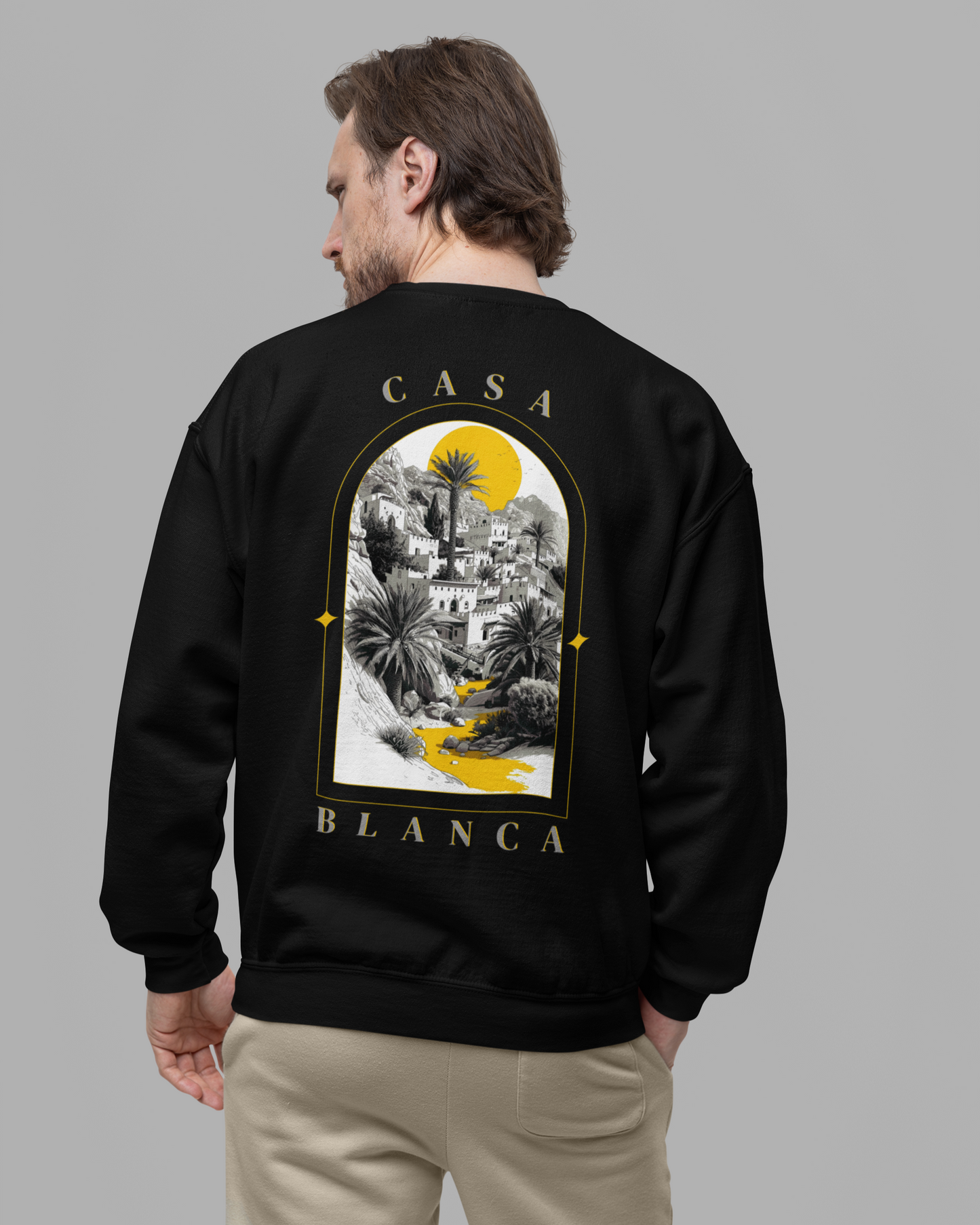 Sweat CASA MONOCHROME JAUNE