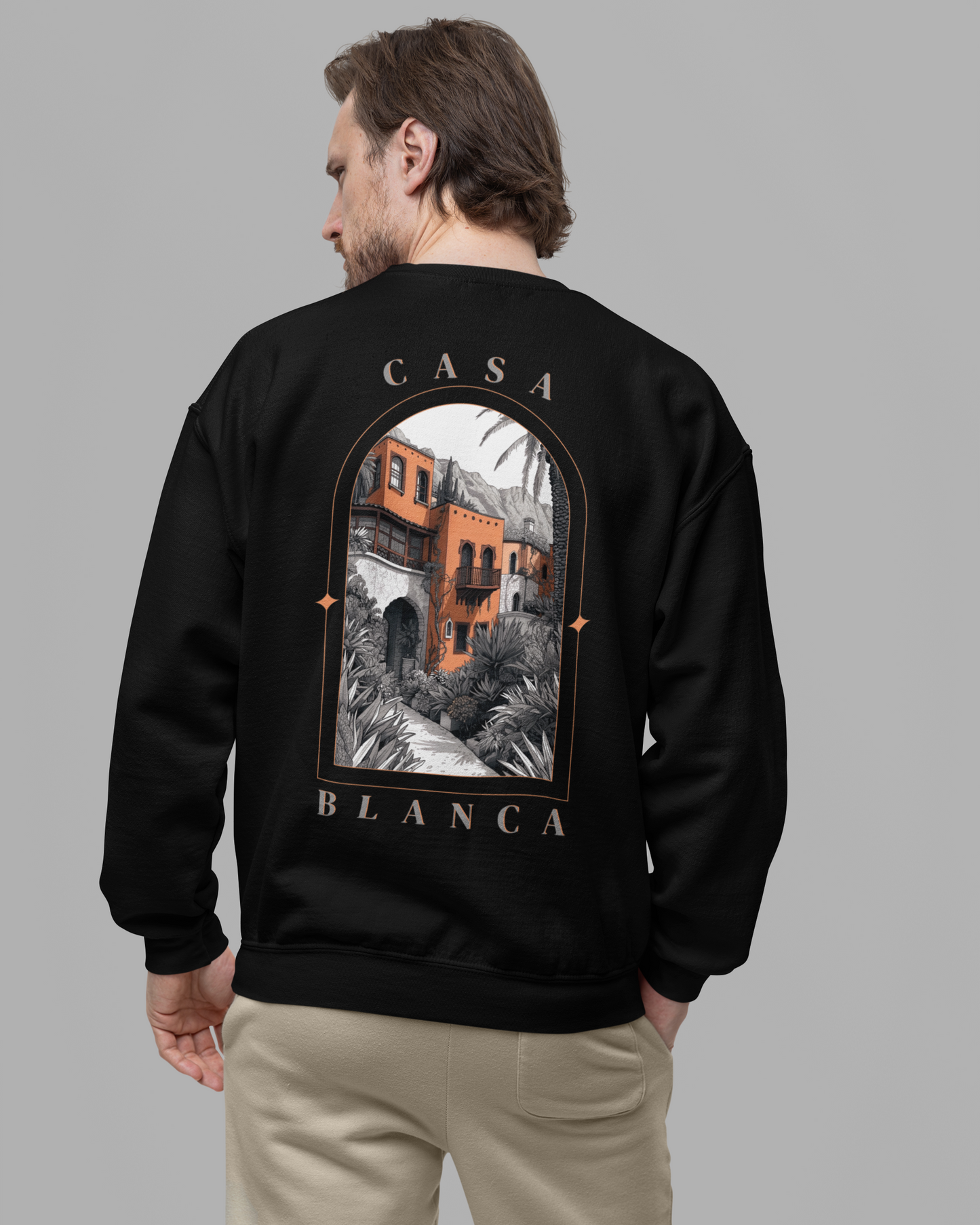 Sweat CASA MONOCHROME ORANGE