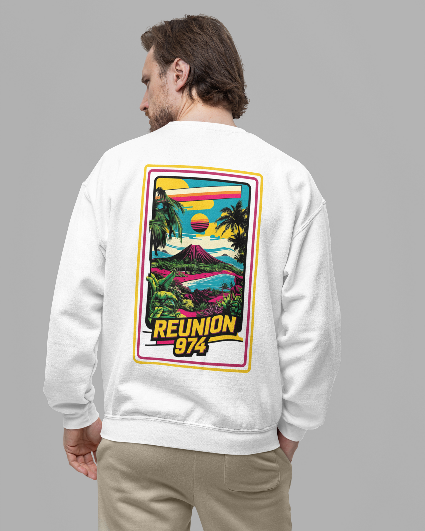 Sweat Unisex LA RÉUNION 974 #01